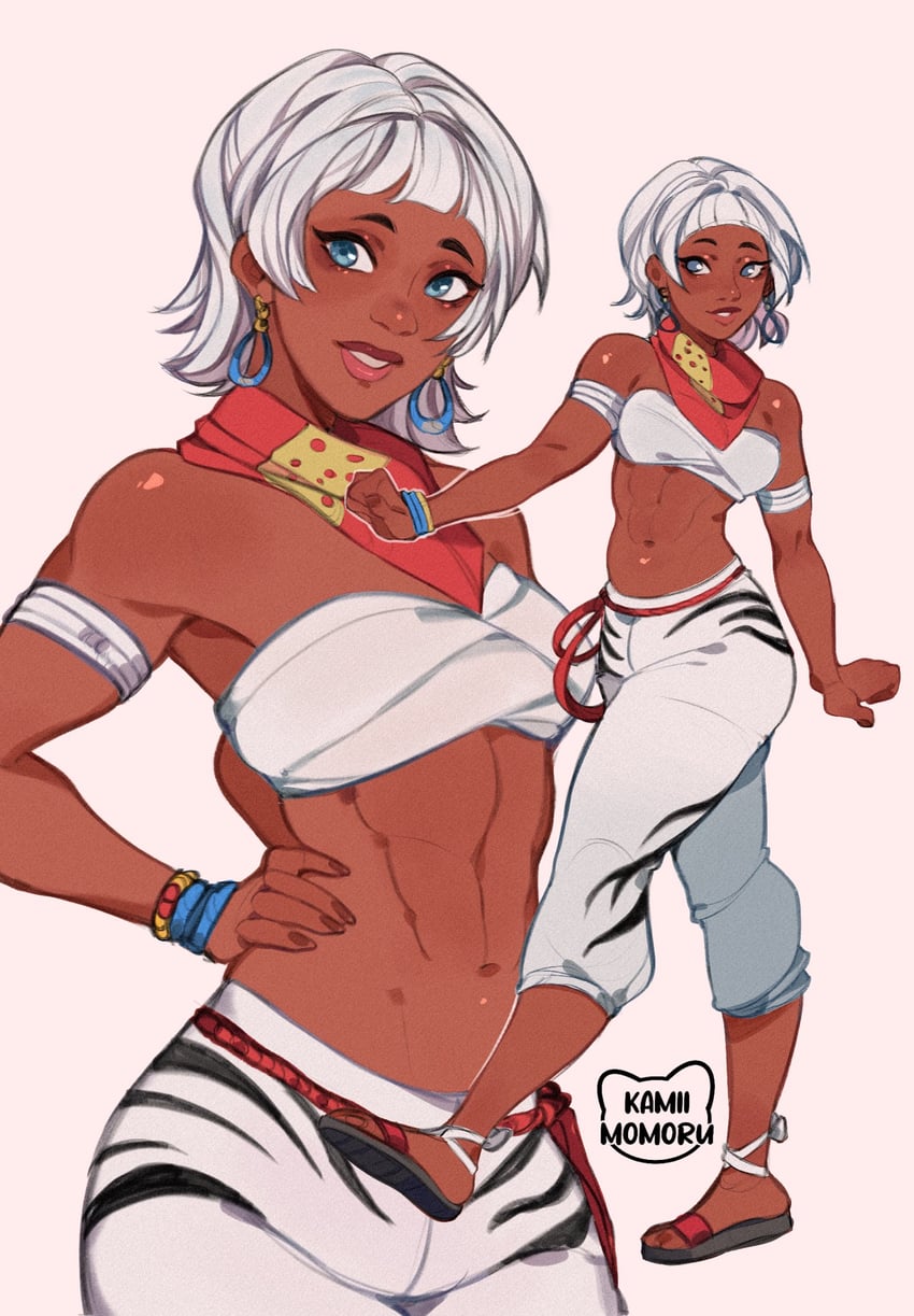elena (street fighter and 1 more) drawn by kamii_momoru