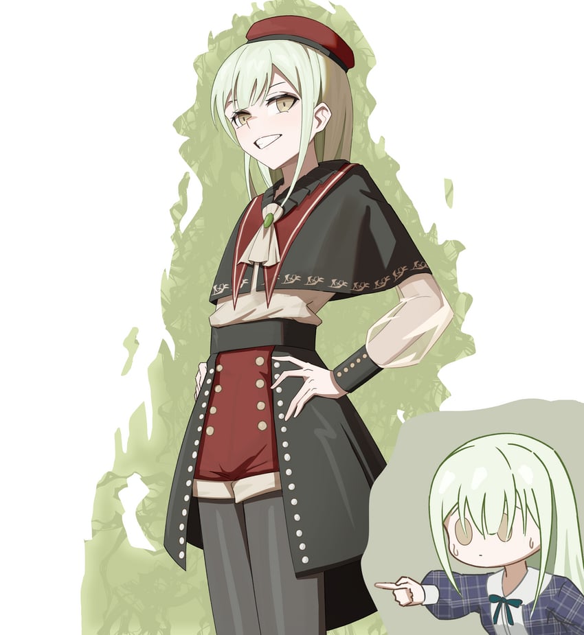 wakaba mutsumi and mortis (bang dream! and 1 more) drawn by inkbone