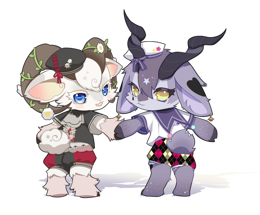 j.j. and k.k. (fluffy land) drawn by kikugawa_ru