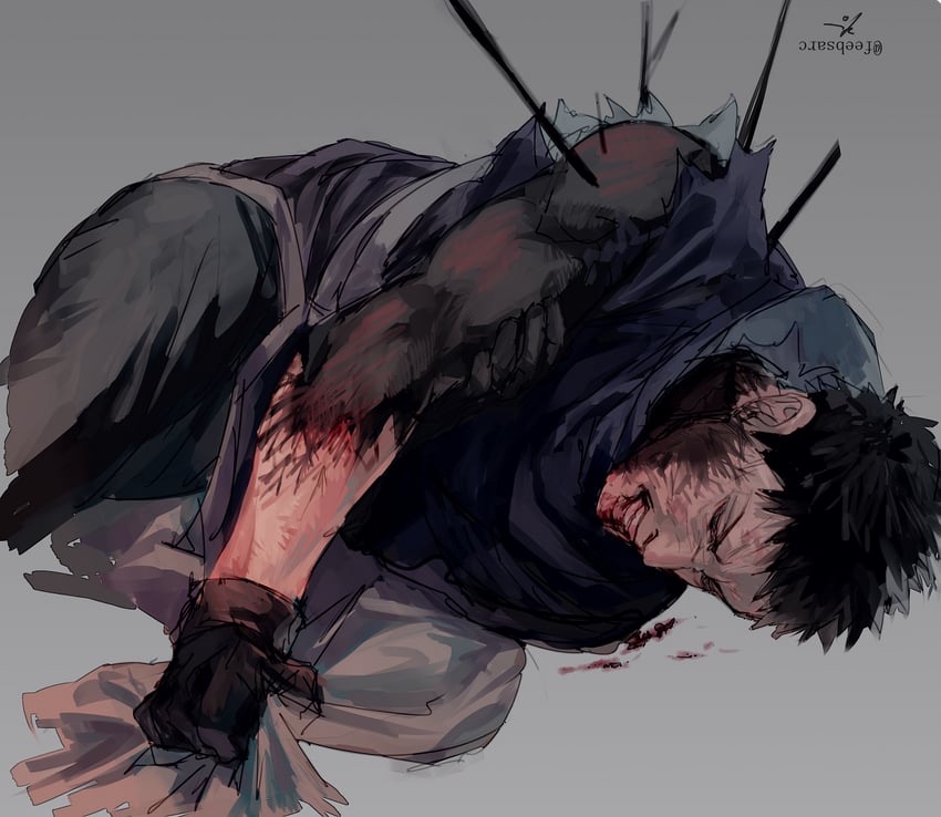 uchiha obito (naruto and 1 more) drawn by zifletts