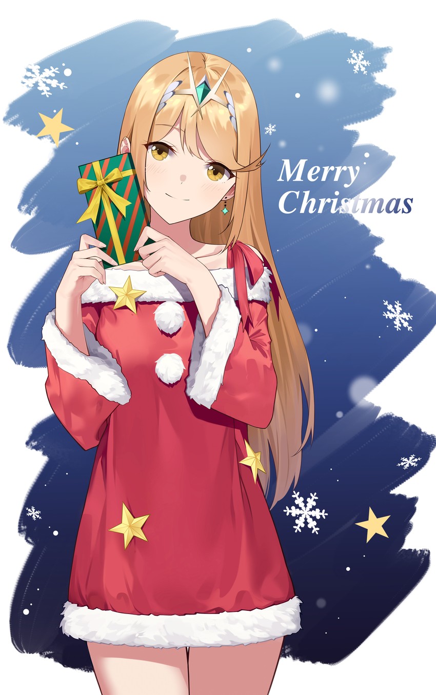 mythra (xenoblade chronicles and 1 more) drawn by evan_(pixiv7510743)