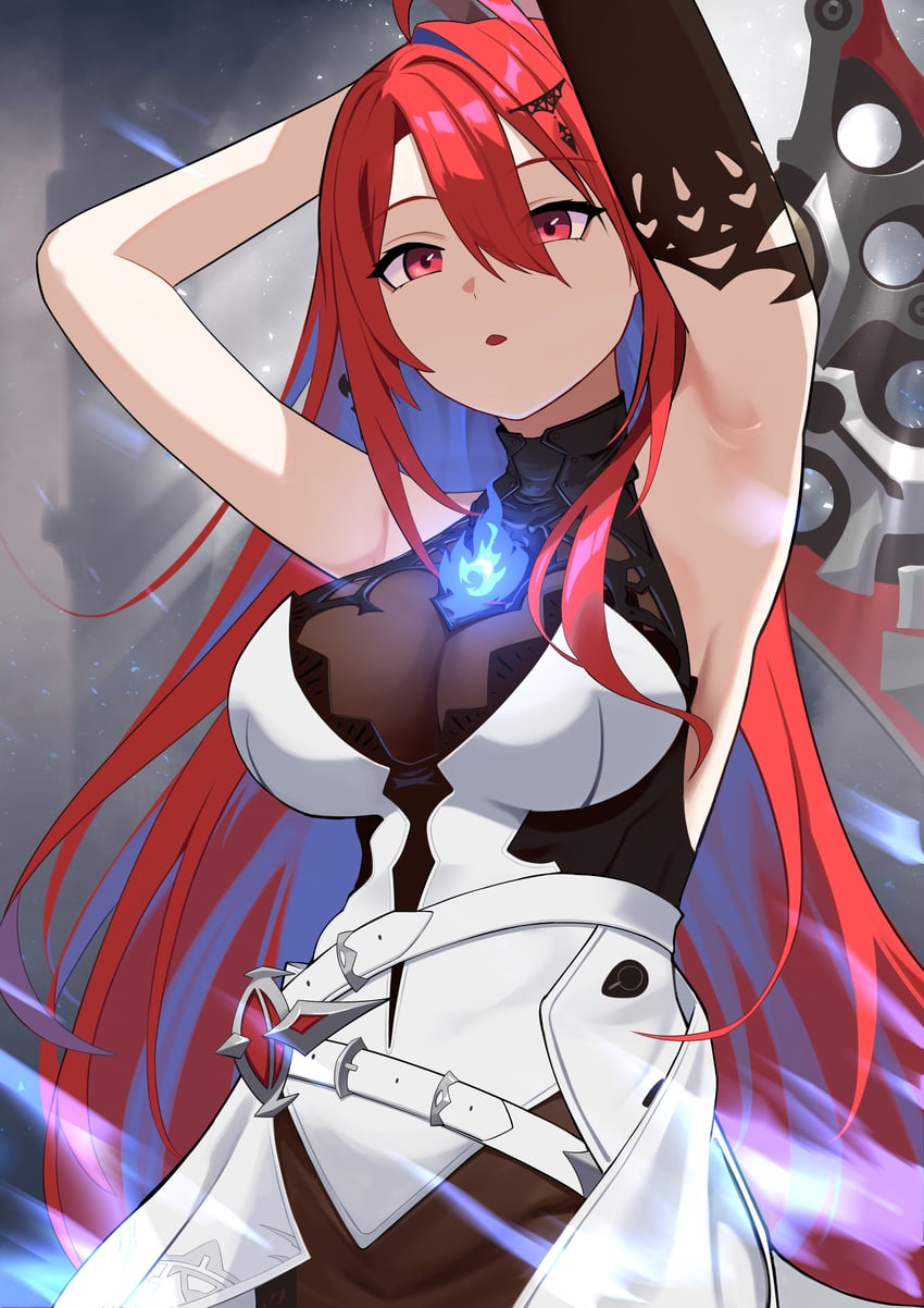 elizabeth rose bloodflame (hololive and 1 more) drawn by shift_(shiftillust)