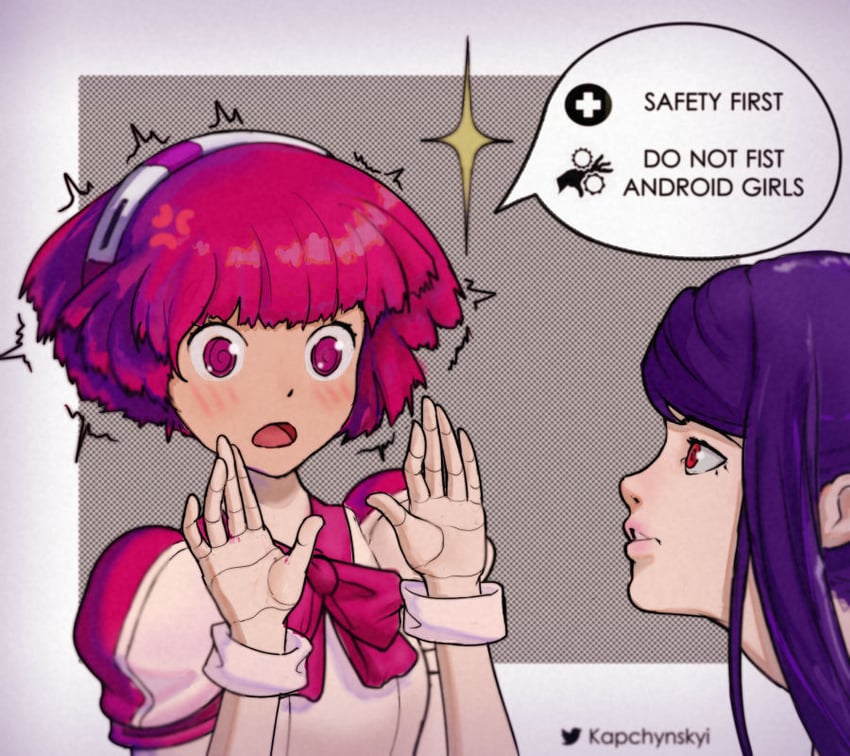 jill stingray and dorothy haze (va-11 hall-a) drawn by kapchynskyi