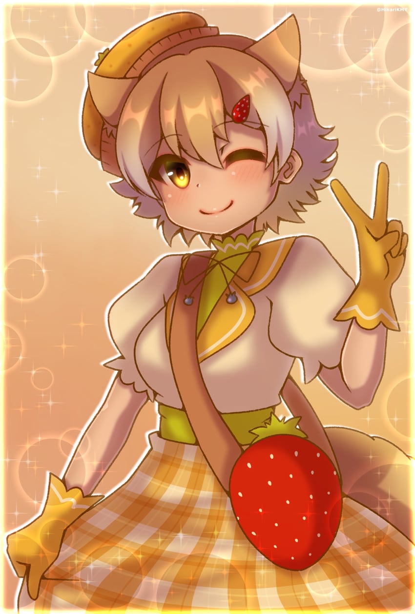coyote (kemono friends and 1 more) drawn by hikarikmy