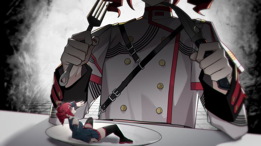 kasane teto (utau and 2 more) drawn by bilibili_308779336