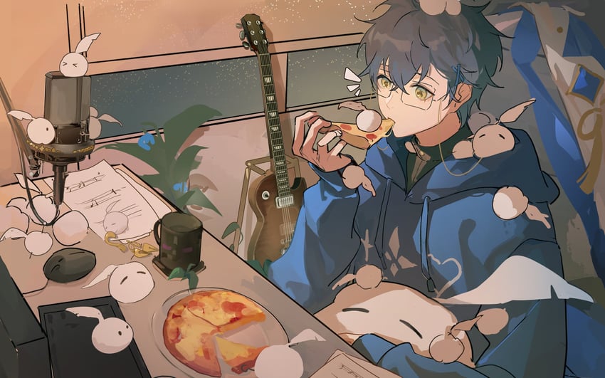 ike eveland and quilldren (nijisanji and 2 more) drawn by song_(v3wm9a701fvqjxf)