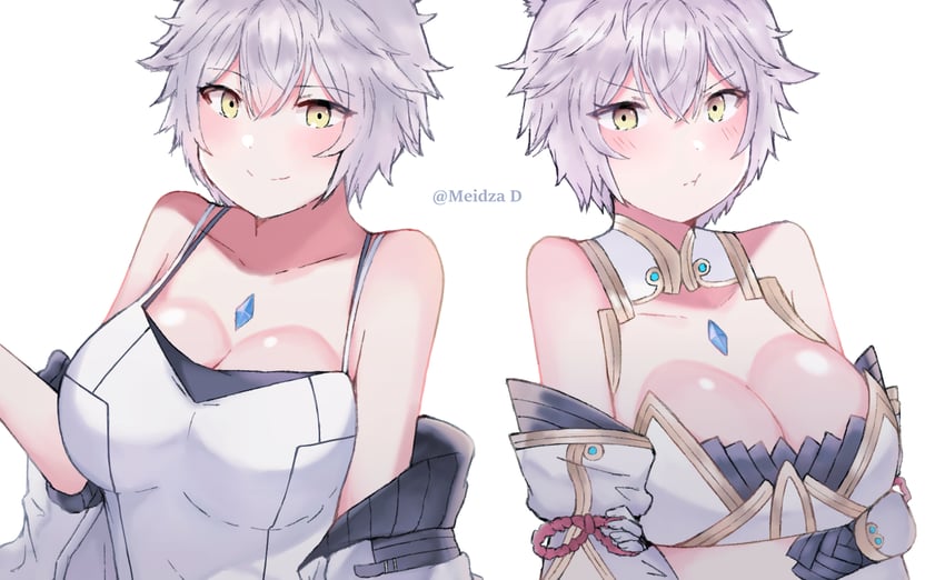 mio, nia, and na'el (xenoblade chronicles and 3 more) drawn by meidza_d