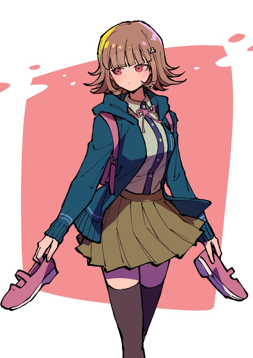 nanami chiaki (danganronpa and 1 more) drawn by youko-shima
