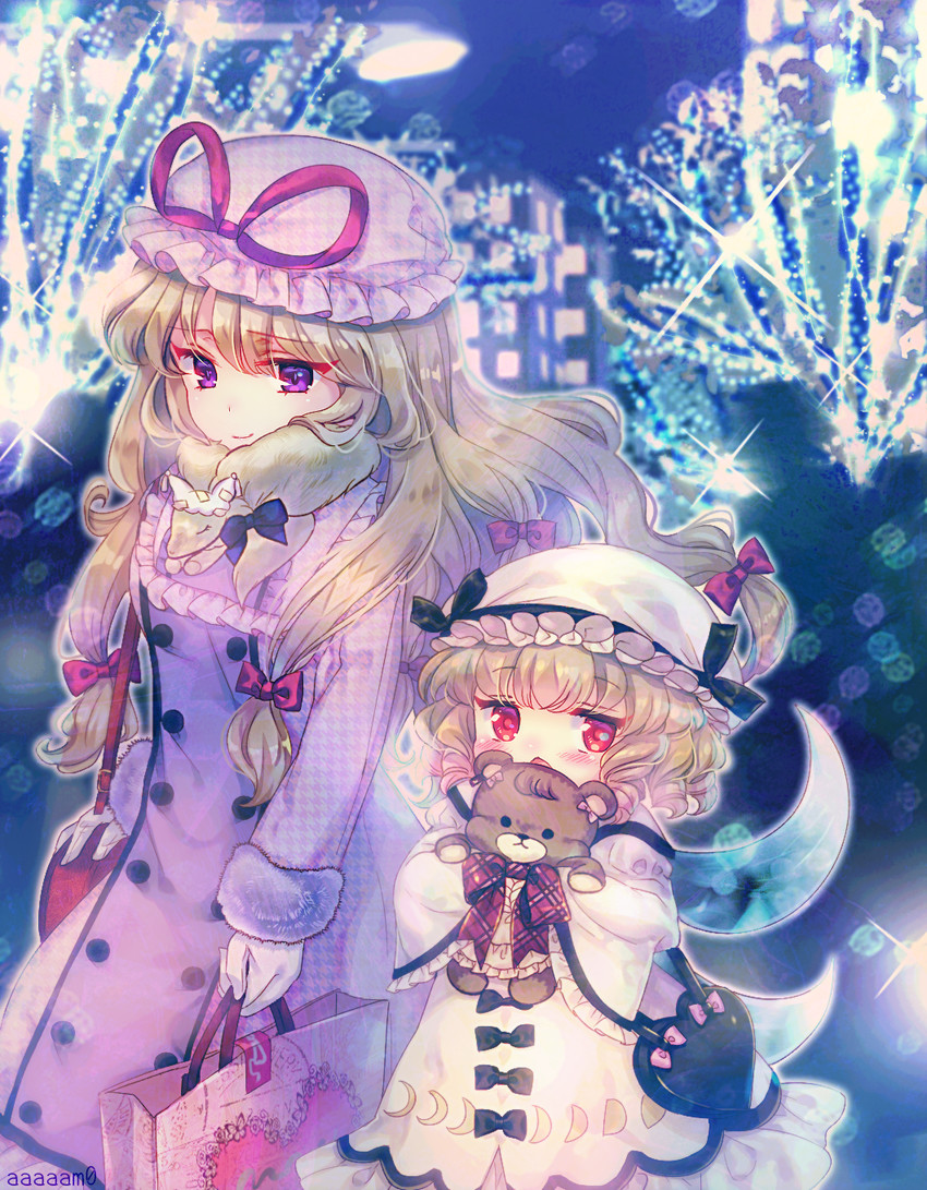 yakumo yukari, yakumo ran, and luna child (touhou) drawn by amo_(shibu3)