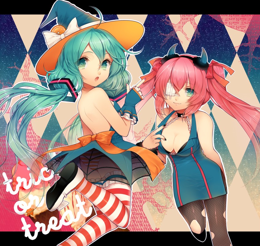hatsune miku and megurine luka (vocaloid) drawn by momoshiki_tsubaki