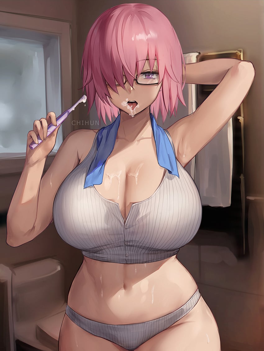 mash kyrielight (fate and 1 more) drawn by chihunhentai