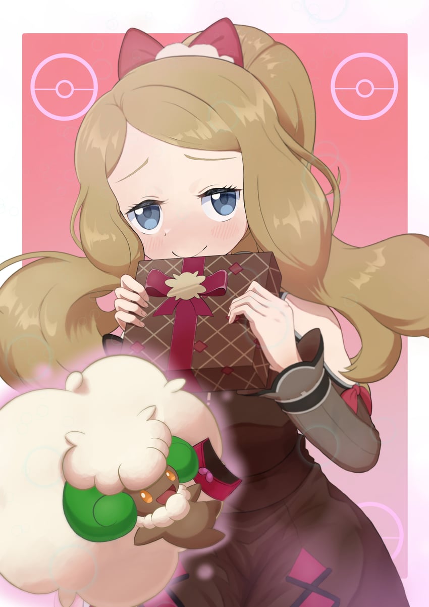 whimsicott and serena (pokemon and 1 more) drawn by dosya_252