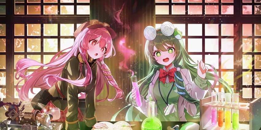 kochiya sanae (touhou and 1 more) drawn by tennensui_(midorinokaibutu4500)