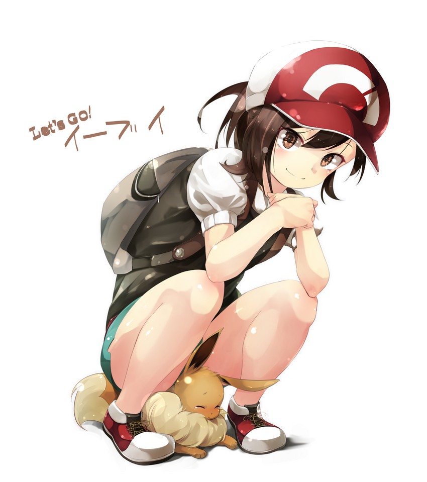 eevee and elaine (pokemon and 1 more) drawn by gorilla_(bun0615)