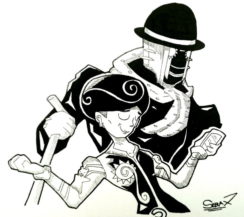 tooru and wonder of u (jojo no kimyou na bouken and 1 more) drawn by seba7x3seba7x