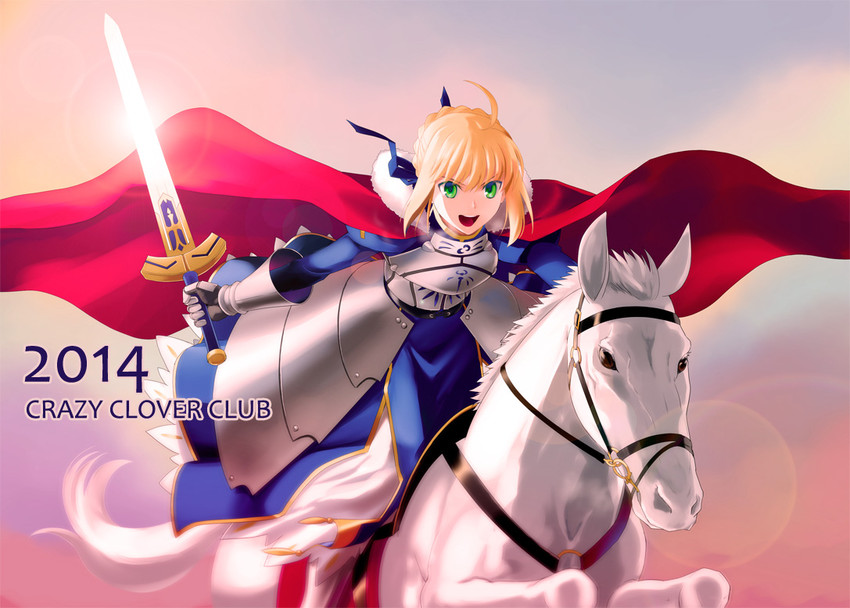 artoria pendragon and saber (fate and 1 more) drawn by shirotsumekusa
