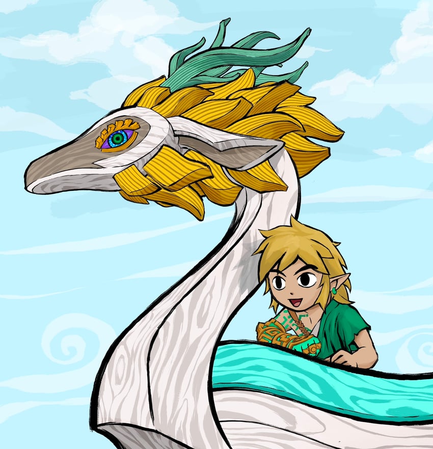 link, toon link, and light dragon (the legend of zelda and 2 more) drawn by dandagouglas