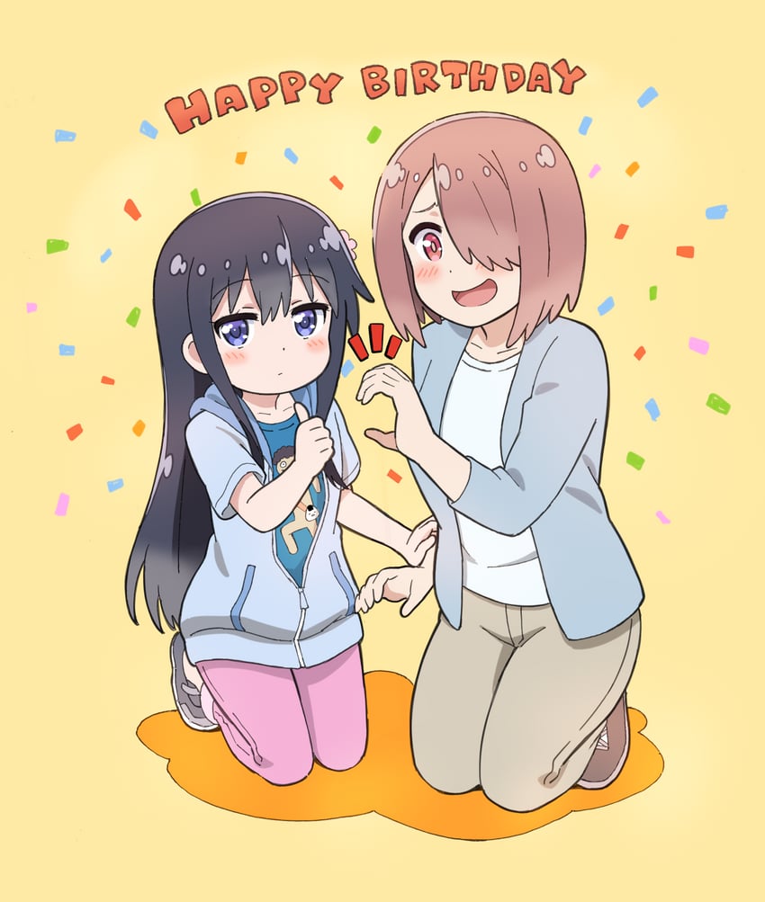 shirosaki hana, hoshino miyako, and higero (watashi ni tenshi ga maiorita!) drawn by komagoma