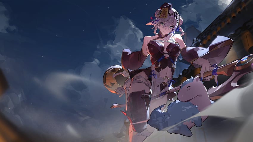 victoria brightshield and paladin (nijisanji and 1 more) drawn by kuno_(runkunochan)