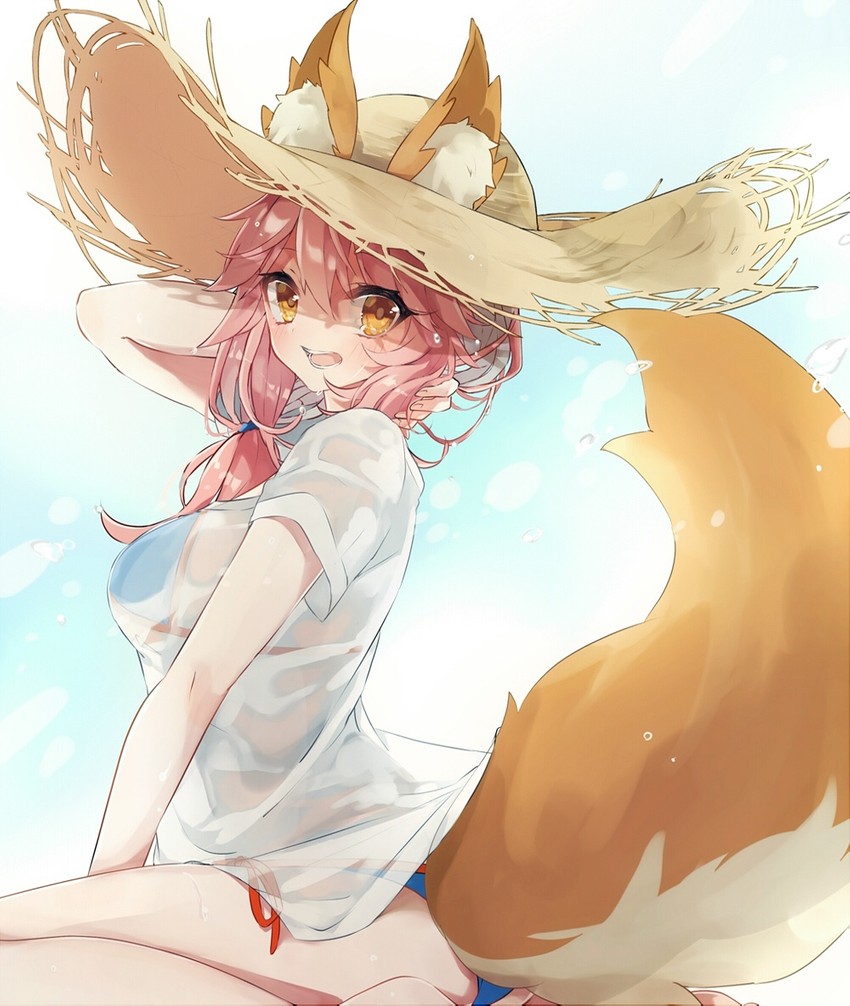 tamamo and tamamo no mae (fate and 2 more) drawn by mei_(maple_152)