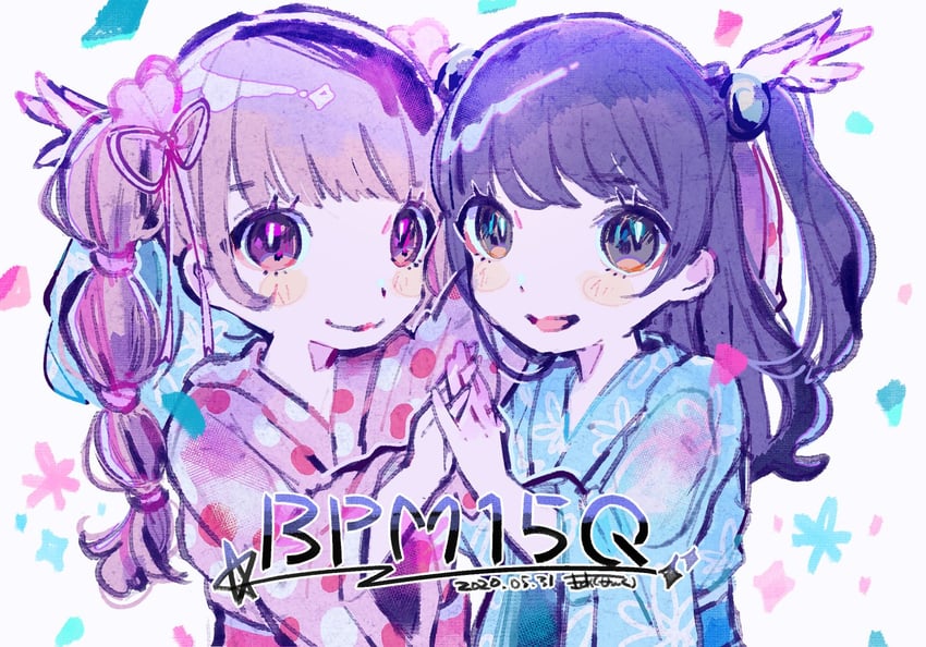 nicamoq and ichigo rinahamu (real life and 1 more) drawn by kiato