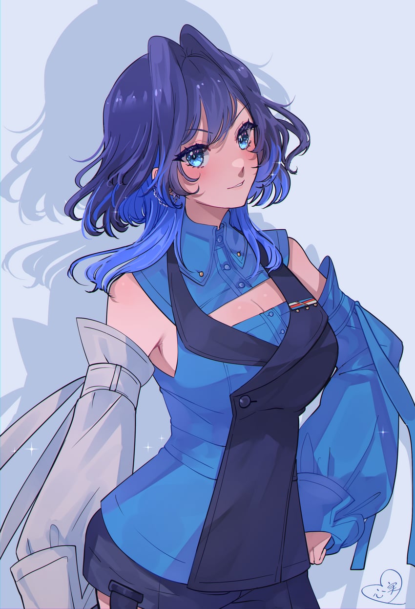 ouro kronii (hololive and 1 more) drawn by kokomi_(aniesuakkaman)