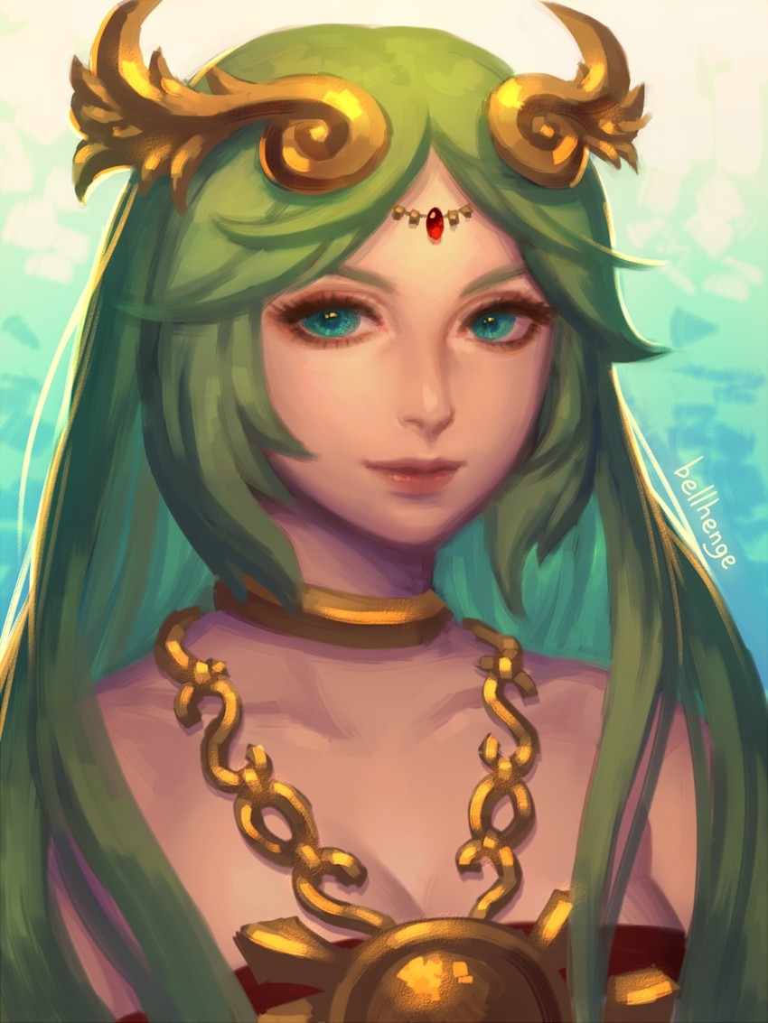 palutena (kid icarus and 1 more) drawn by bellhenge