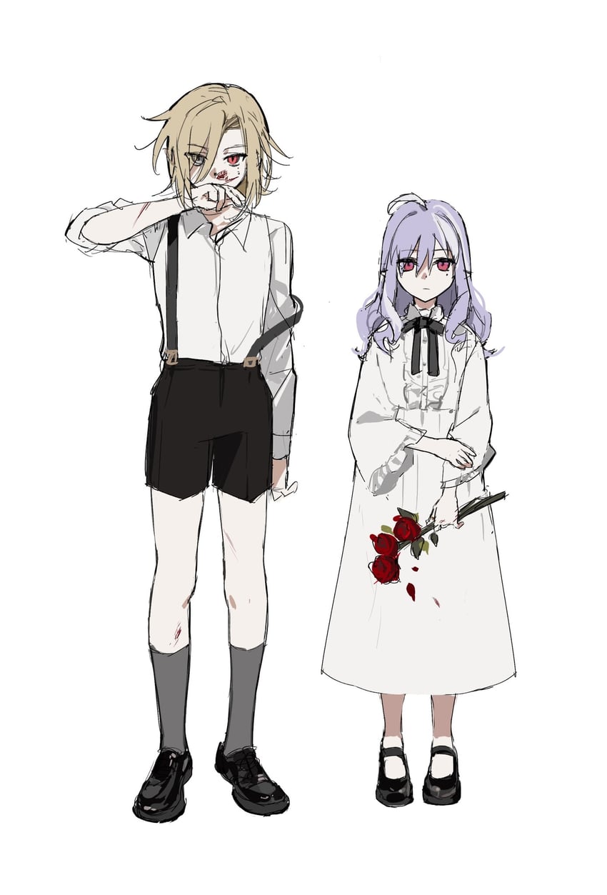 vivian banshee and hugo vlad (zenless zone zero) drawn by liarrrrr2