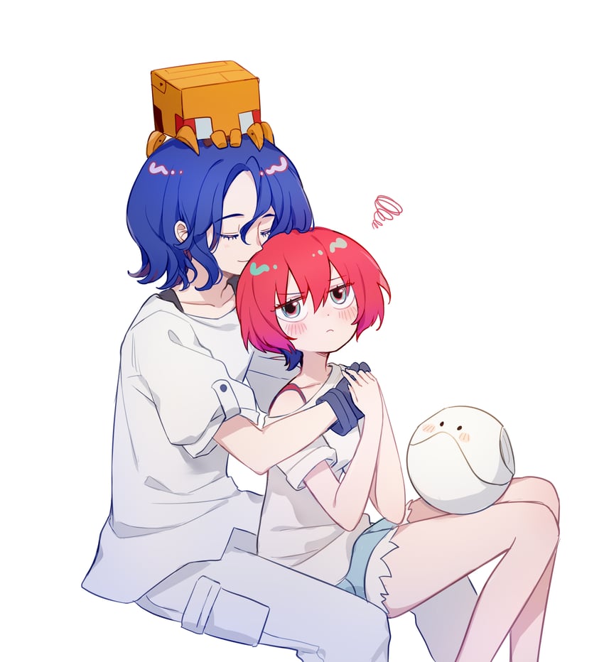 amate yuzuriha, haro, shuji ito, and conch (gundam and 1 more) drawn by nishina_plus