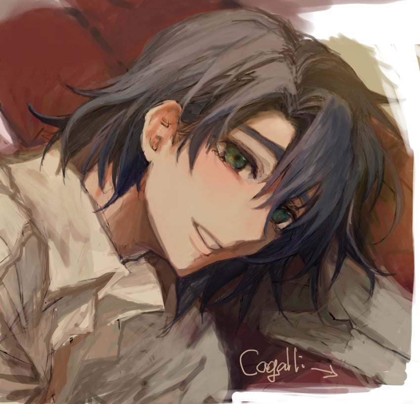 athrun zala (gundam and 1 more) drawn by she_(morianosu)