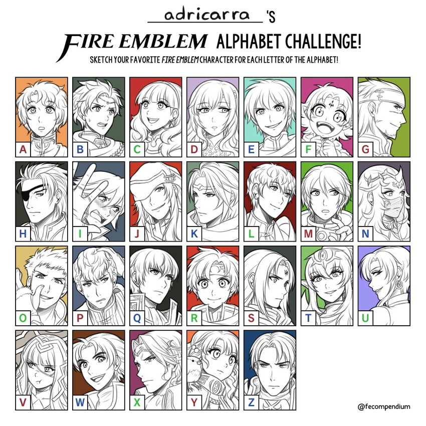 tiki, roy, celica, xander, soren, and 20 more (fire emblem and 9 more) drawn by adricarra