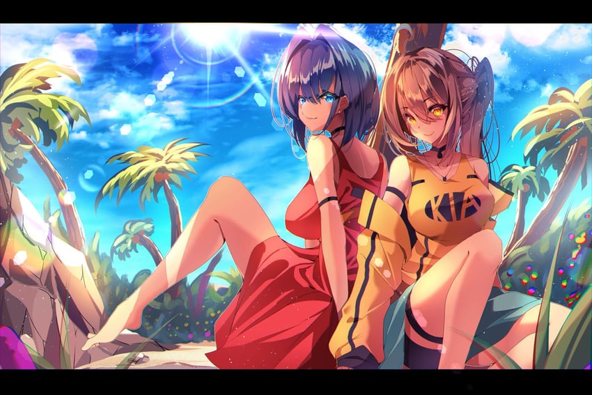 ouro kronii and nanashi mumei (hololive and 1 more) drawn by the0neulost