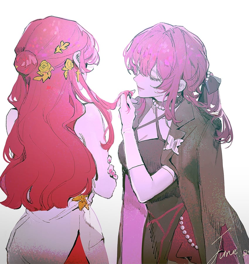 kafka and himeko (honkai and 1 more) drawn by yoojucha