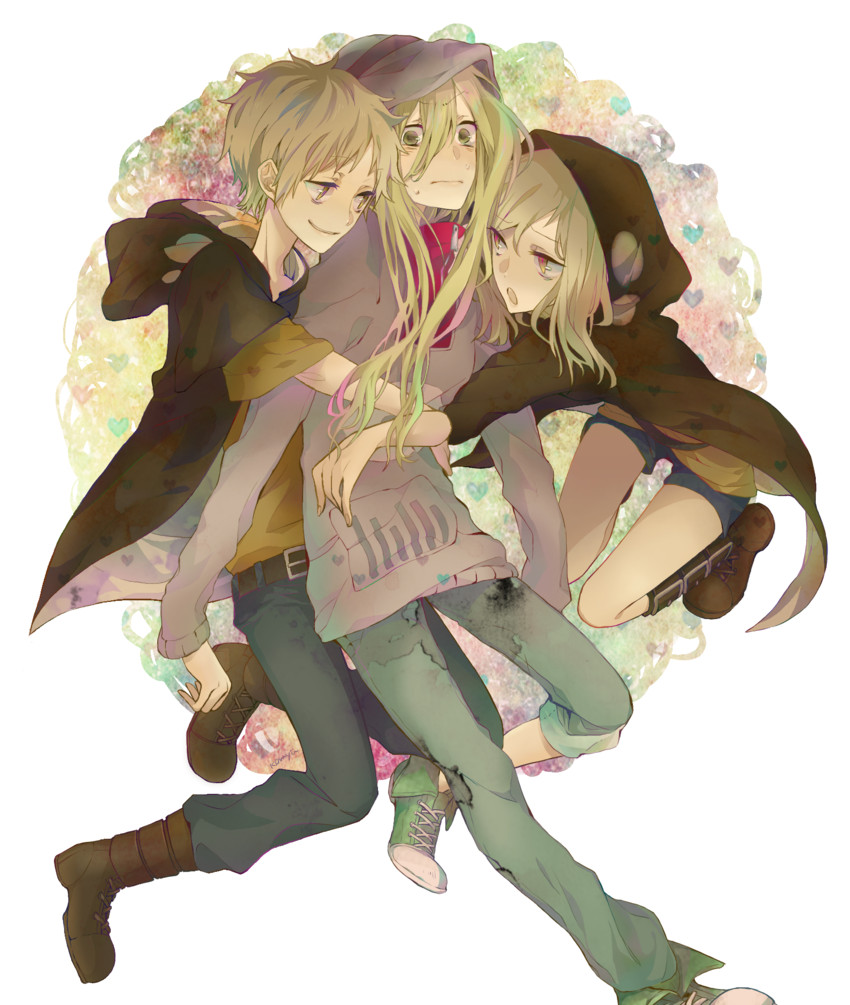kido tsubomi and kano shuuya (kagerou project) drawn by komyu_(masheri)