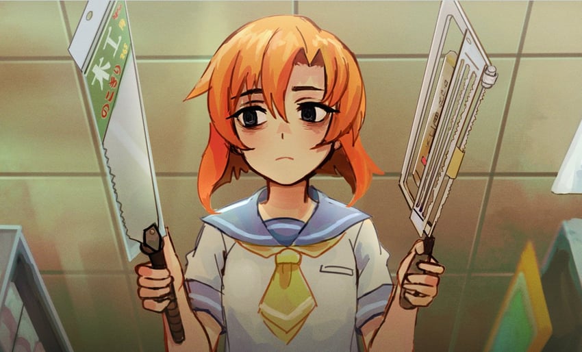 ryuuguu rena (higurashi no naku koro ni) drawn by io_(onisarashi)