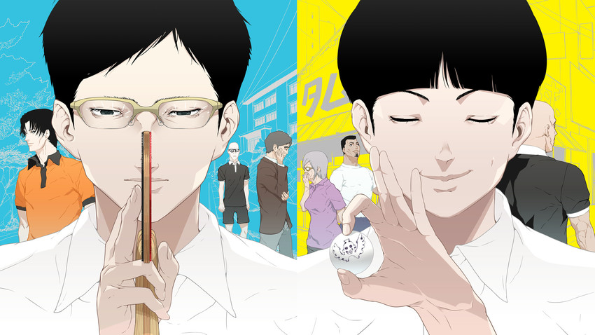 tsukimoto makoto, hoshino yutaka, kong wenge, sakuma manabu, kazama ryuuichi, and 3 more (ping pong) drawn by nagimiso