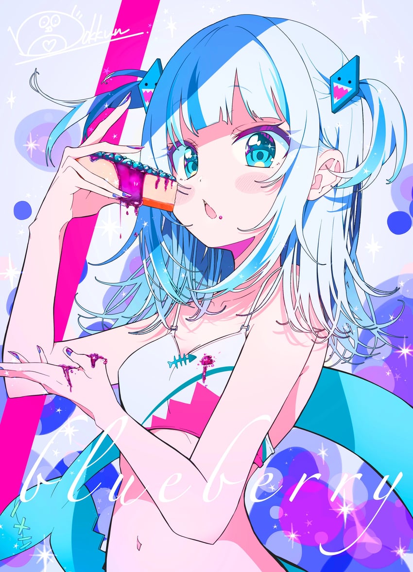 gawr gura (hololive and 1 more) drawn by ichijo_rei