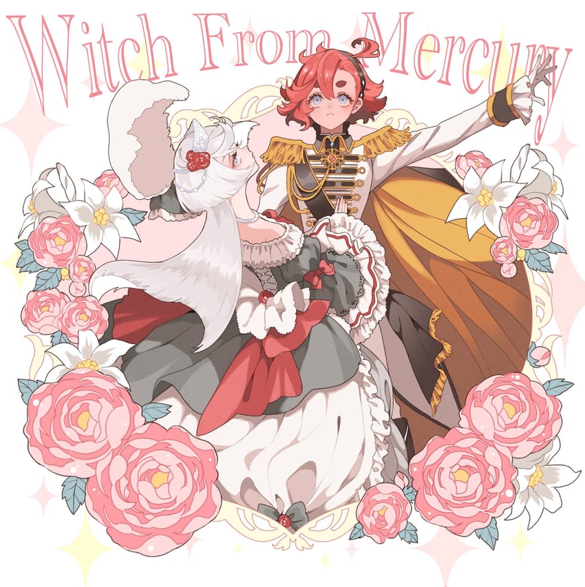 suletta mercury and miorine rembran (gundam and 1 more) drawn by osushimog