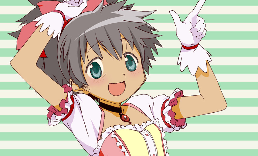 kaname madoka and raven (mahou shoujo madoka magica and 2 more) drawn by onsoku_kaiten