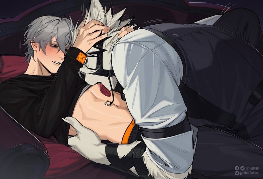 wise and von lycaon (zenless zone zero) drawn by riffraffhellyea