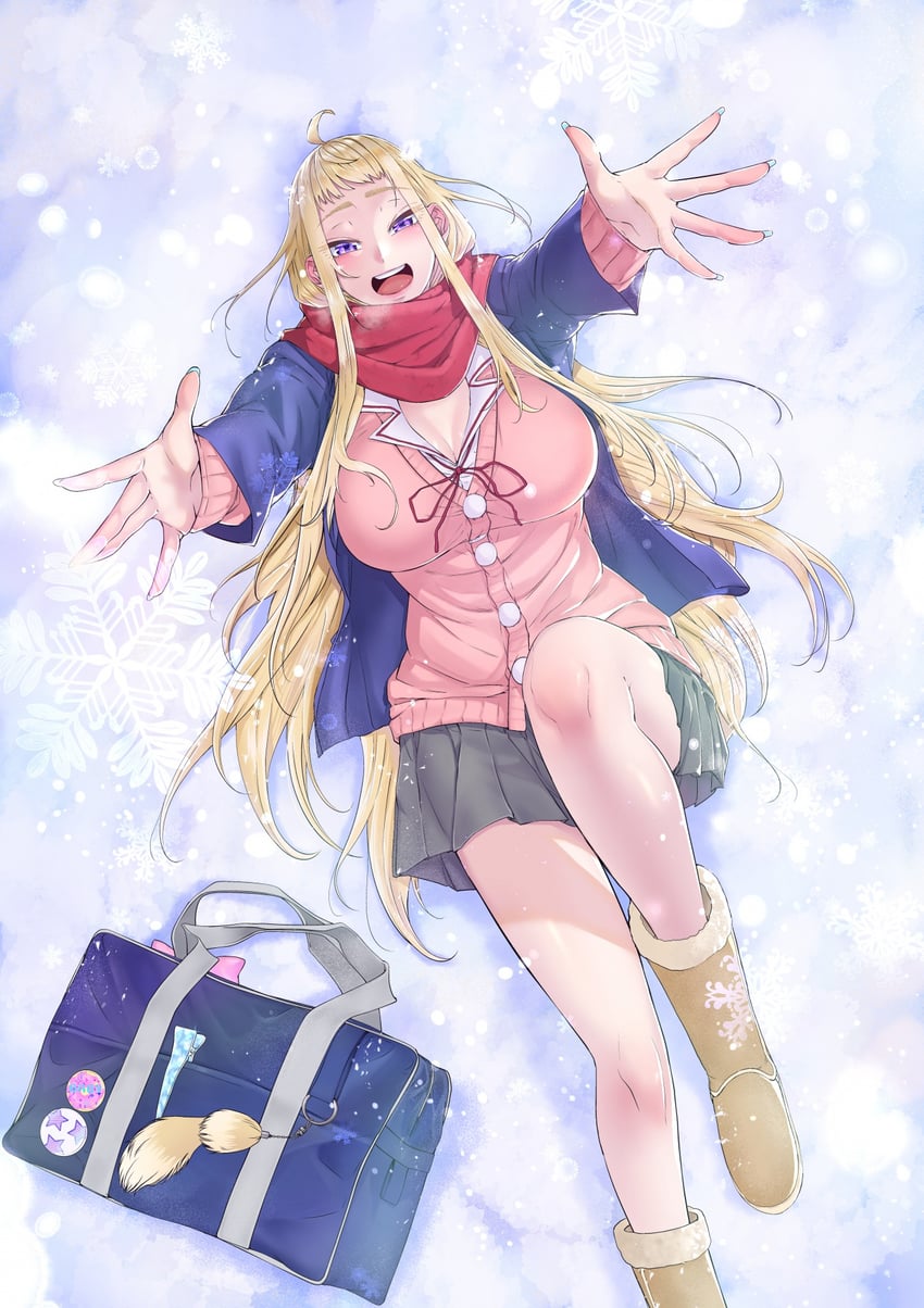 fuyuki minami (dosanko gal wa namaramenkoi) drawn by ikada_kai