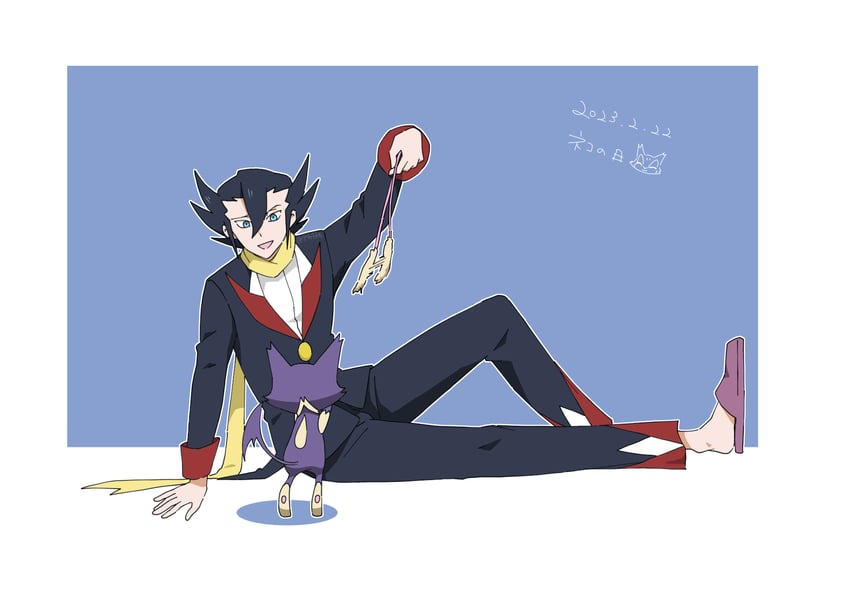 grimsley and purrloin (pokemon and 2 more) drawn by 99akt1031