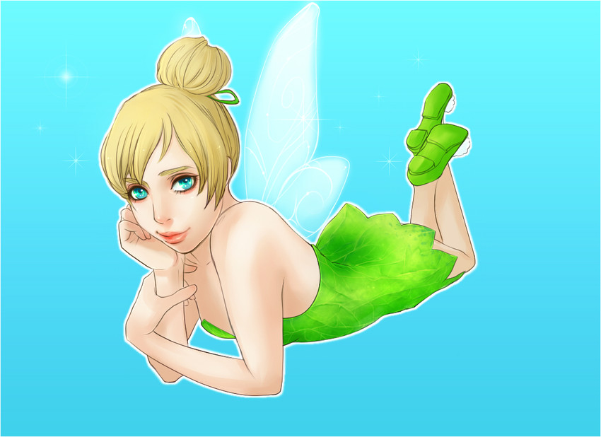 tinker bell (walt disney's peter pan) drawn by nachi007
