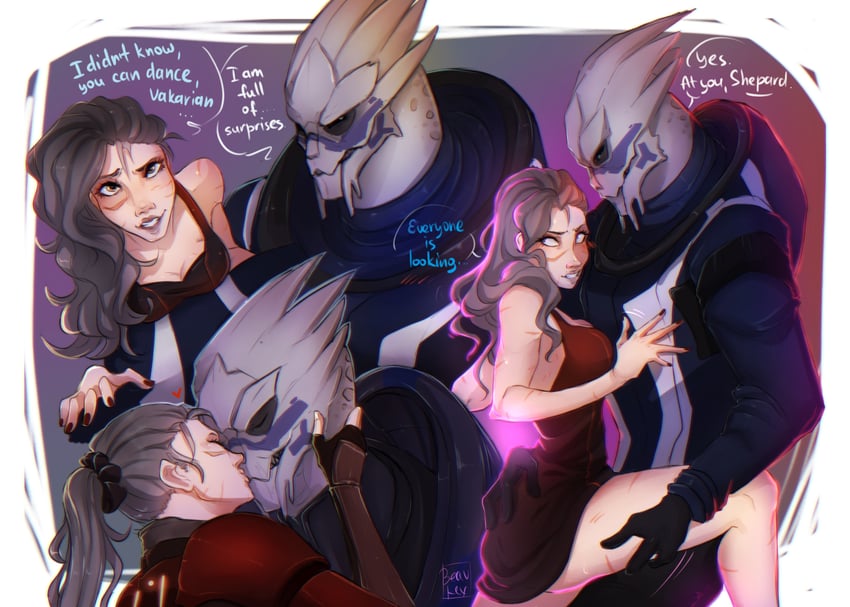 commander shepard and garrus vakarian (mass effect and 1 more) drawn by beavlex