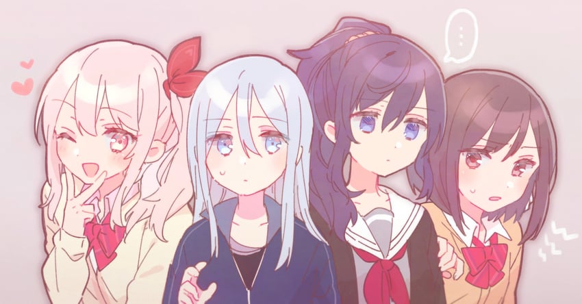 asahina mafuyu, shinonome ena, akiyama mizuki, and yoisaki kanade (project sekai) drawn by sorimachi-doufu