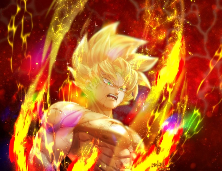 son goku (dragon ball and 1 more) drawn by tarutobi