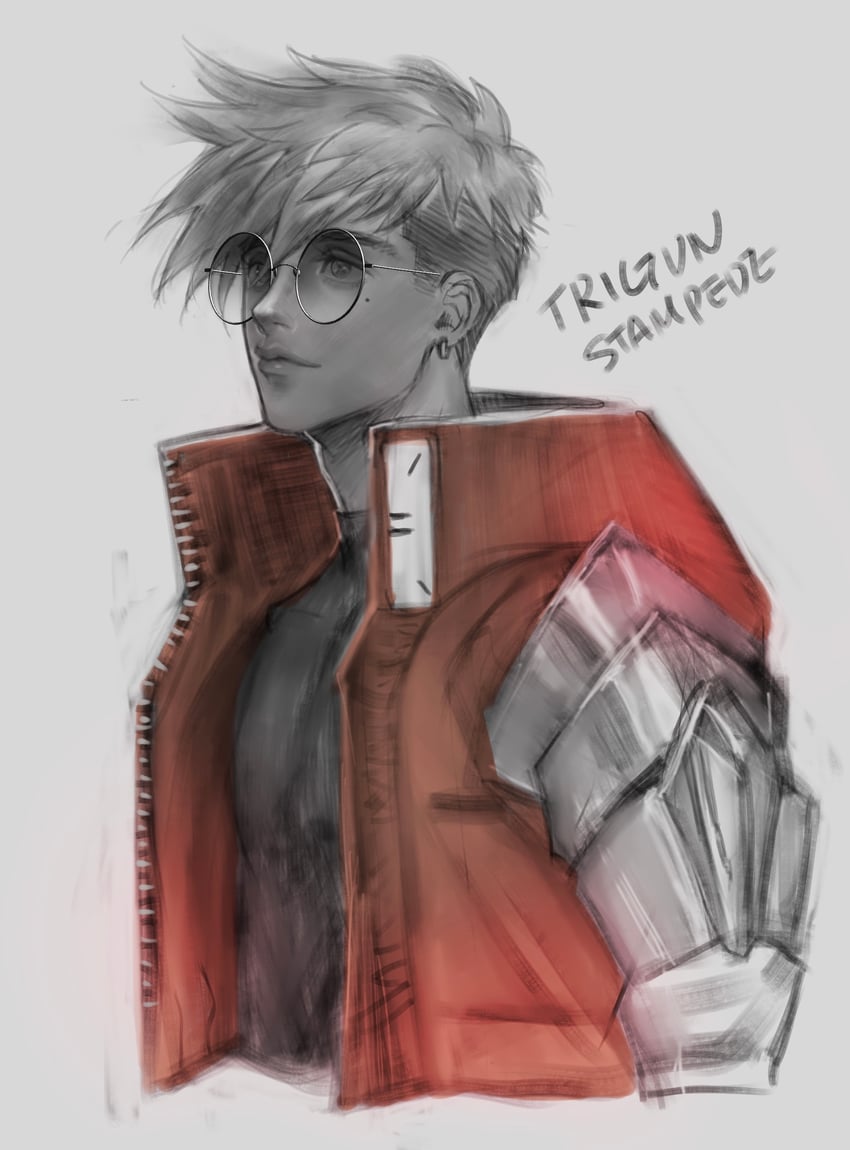 vash the stampede (trigun and 1 more) drawn by kogu_(nue_insideout)