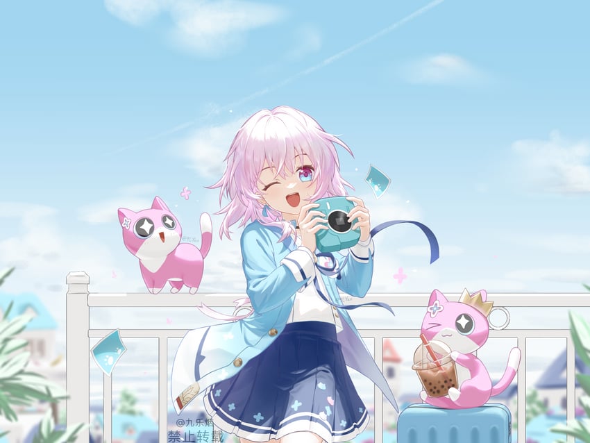 march 7th (honkai and 1 more) drawn by jiuleyan