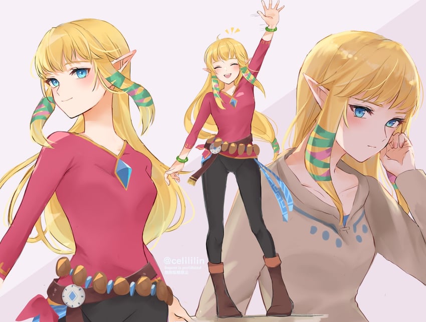 princess zelda (the legend of zelda and 1 more) drawn by seri_(yuukasakura)