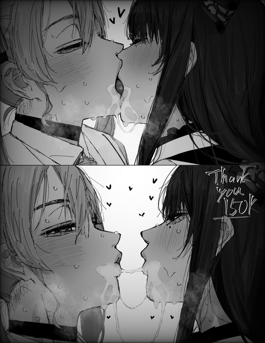 hoshimachi suisei and nerissa ravencroft (hololive and 1 more) drawn by carrot_011